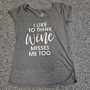 BOGO 🎀WINE Maternity Tee Shirt- XLarge